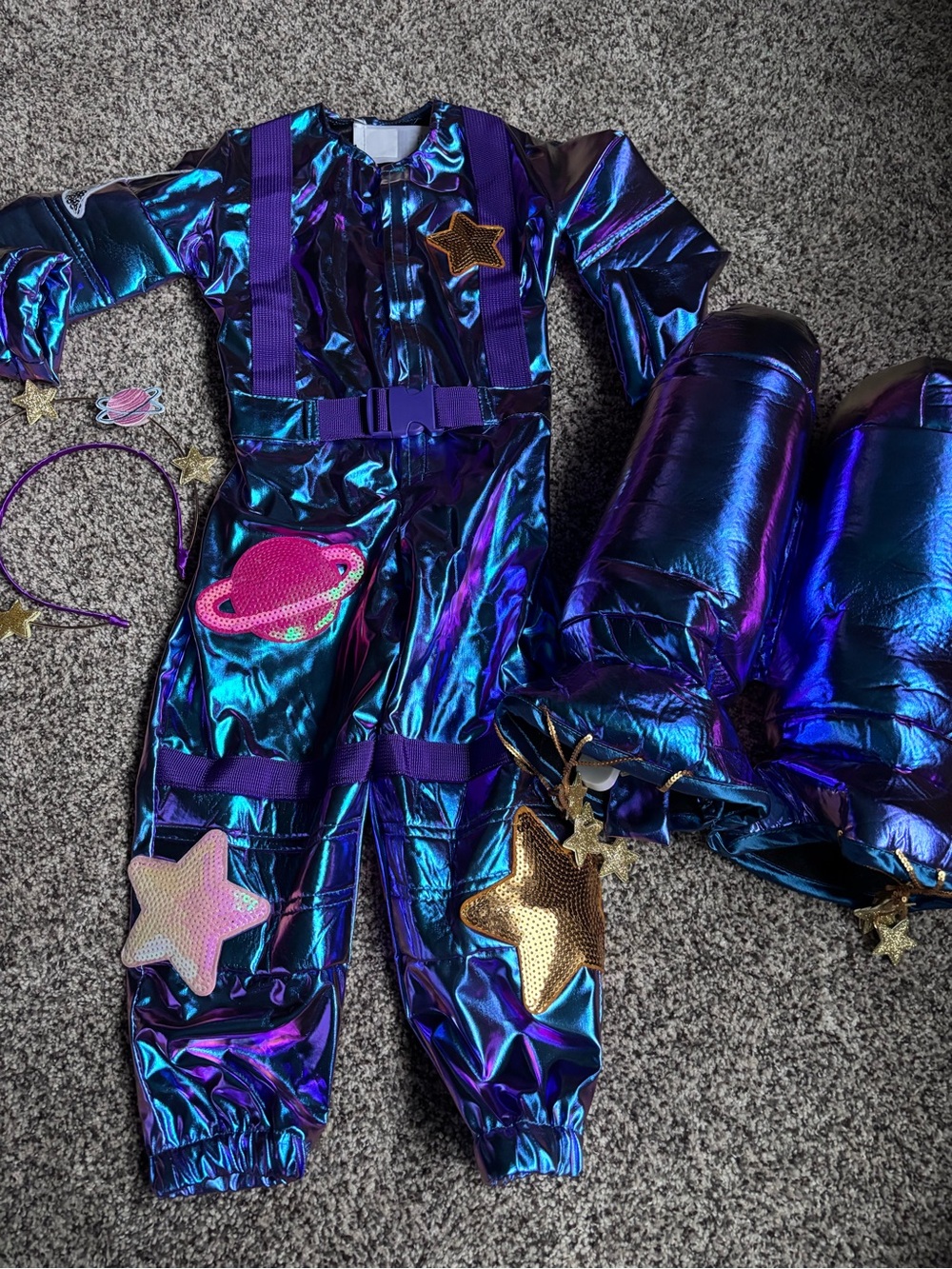 Kids pottery barn Purple Space Costume